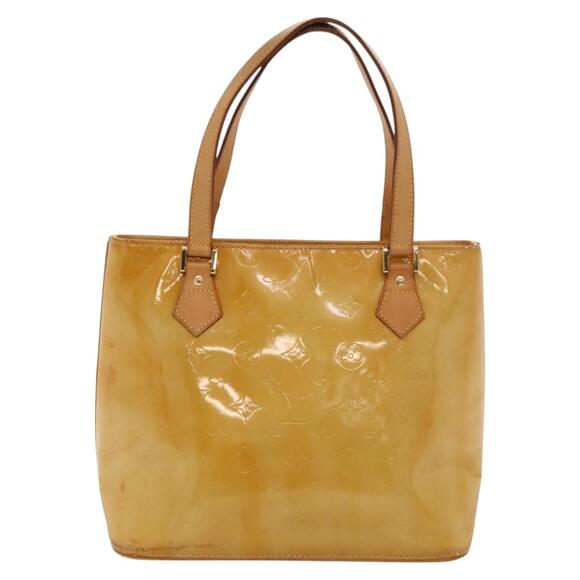 LOUIS VUITTON Monogram Vernis Houston Hand Bag Beige M91004 main image 1